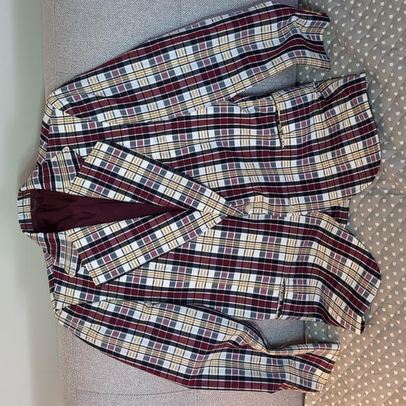 Coronet Men's Vintage Plaid Tailored Wool Blend Blazer. - Picture 1 of 10